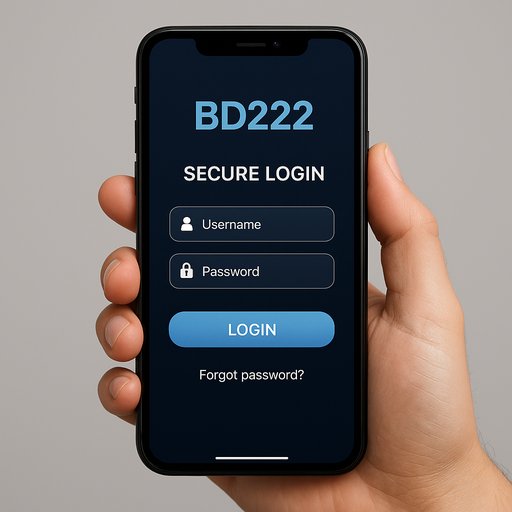 BD222 secure login on smartphone